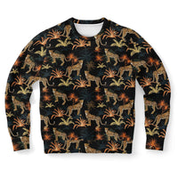Load image into Gallery viewer, Designs by MyUtopia Shout Out:Jungle Leopard Fashion Fleece Lined Sweatshirt,XS,Fashion Sweatshirt - AOP
