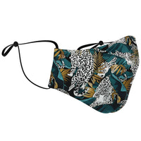 Load image into Gallery viewer, Designs by MyUtopia Shout Out:Jungle Leopard Fitted Fabric Face Mask w. Adjustable Ear Loops
