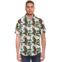 Load image into Gallery viewer, Designs by MyUtopia Shout Out:Jungle Tiger button down dress shirt
