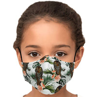 Load image into Gallery viewer, Designs by MyUtopia Shout Out:Jungle Tiger Fitted Face Mask w. Adjustable Ear Loops,Youth / Single / No filters,Fabric Face Mask
