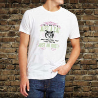 Load image into Gallery viewer, Designs by MyUtopia Shout Out:Just A Cat? You&#39;re An Idiot Adult Unisex T-Shirt
