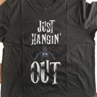 Load image into Gallery viewer, Designs by MyUtopia Shout Out:Just Hangin&#39; Out Adult Unisex Cotton Short Sleeve T-Shirt
