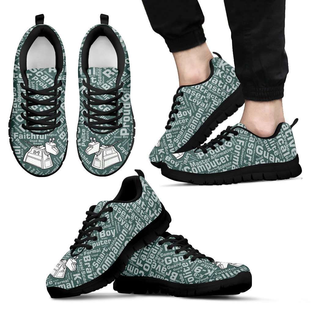 Designs by MyUtopia Shout Out:K-9 Fan Art - Running Shoes,Men's / Black Sole / Mens 5 (EU38),Running Shoes