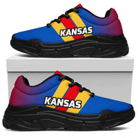Load image into Gallery viewer, Designs by MyUtopia Shout Out:Kansas Chunky Sneakers,Women&#39;s / Ladies US5.5 (EU36) / Blue,Chunky Sneakers

