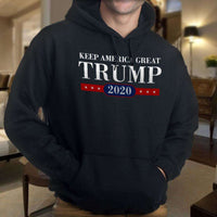 Load image into Gallery viewer, Designs by MyUtopia Shout Out:Keep America Great Trump 2020 Core Fleece Pullover Hoodie
