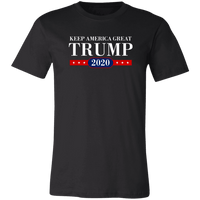 Load image into Gallery viewer, Designs by MyUtopia Shout Out:Keep America Great Trump 2020 Unisex Jersey Short-Sleeve T-Shirt,X-Small / Black,Adult Unisex T-Shirt
