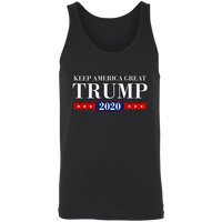 Load image into Gallery viewer, Designs by MyUtopia Shout Out:Keep America Great Trump 2020 Unisex Tank,X-Small / Black,Tank Tops
