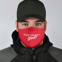 Load image into Gallery viewer, Designs by MyUtopia Shout Out:Keep America Great Trump Adult Fabric Face Mask with Elastic Ear Loops
