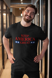 Load image into Gallery viewer, Designs by MyUtopia Shout Out:Keep America Great Trump v2 Unisex Jersey Short-Sleeve T-Shirt
