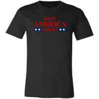 Load image into Gallery viewer, Designs by MyUtopia Shout Out:Keep America Great Trump v2 Unisex Jersey Short-Sleeve T-Shirt,X-Small / Black,Adult Unisex T-Shirt
