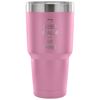 Load image into Gallery viewer, Designs by MyUtopia Shout Out:Keep Calm And Be Mine Engraved Insulated Double Wall Steel Tumbler Travel Mug,Lavendar / 30 Oz,Polar Camel Tumbler
