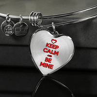 Load image into Gallery viewer, Designs by MyUtopia Shout Out:Keep Calm and Be Mine Heart Bangel
