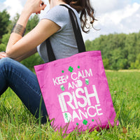 Load image into Gallery viewer, Designs by MyUtopia Shout Out:Keep Calm And Irish Dance Fabric Totebag Reusable Shopping Tote
