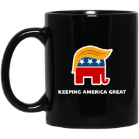 Load image into Gallery viewer, Designs by MyUtopia Shout Out:Keeping America Great v3 Ceramic Coffee Mug,BM11OZ 11 oz. Black Mug / Black / One Size,Apparel
