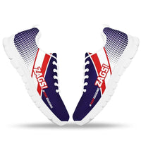 Load image into Gallery viewer, Designs by MyUtopia Shout Out:#KeepZagging Gonzaga Fan Running Shoes,Kid&#39;s 11 CHILD (EU28) / Purple/Red/White,Running Shoes
