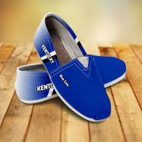 Load image into Gallery viewer, Designs by MyUtopia Shout Out:Kentucky Blue Cats Casual Canvas Slip on Shoes Women&#39;s Flats
