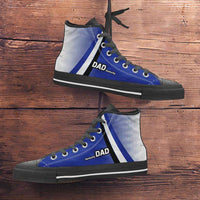 Load image into Gallery viewer, Designs by MyUtopia Shout Out:Kentucky DAD Basketball Fans Canvas High Top Shoes,Mens US 5 (EU38) / Royal Blue,High Top Sneakers
