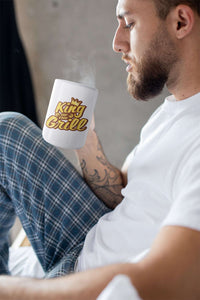 Load image into Gallery viewer, Designs by MyUtopia Shout Out:King of the Grill Ceramic Mug - White
