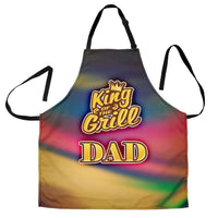 Load image into Gallery viewer, Designs by MyUtopia Shout Out:King of the Grill DAD Apron, Kitchen, Baking, BBQ, Grilling,King of the Grill DAD / Universal Fit,Apron
