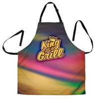 Load image into Gallery viewer, Designs by MyUtopia Shout Out:King of the Grill DAD Apron, Kitchen, Baking, BBQ, Grilling,King of the Grill / Universal Fit,Apron
