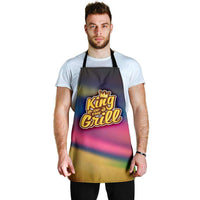 Load image into Gallery viewer, Designs by MyUtopia Shout Out:King of the Grill DAD Apron, Kitchen, Baking, BBQ, Grilling
