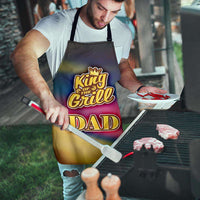 Load image into Gallery viewer, Designs by MyUtopia Shout Out:King of the Grill DAD Apron, Kitchen, Baking, BBQ, Grilling
