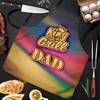 Load image into Gallery viewer, Designs by MyUtopia Shout Out:King of the Grill DAD Apron, Kitchen, Baking, BBQ, Grilling
