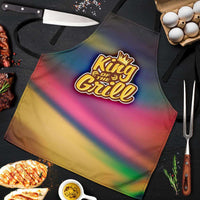 Load image into Gallery viewer, Designs by MyUtopia Shout Out:King of the Grill DAD Apron, Kitchen, Baking, BBQ, Grilling
