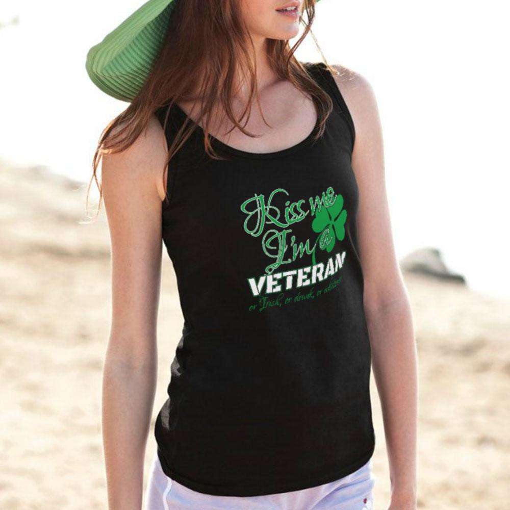 Designs by MyUtopia Shout Out:Kiss Me I'm A Veteran Unisex Tank