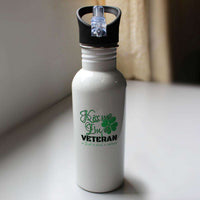Load image into Gallery viewer, Designs by MyUtopia Shout Out:Kiss Me I&#39;m A Veteran Water Bottle

