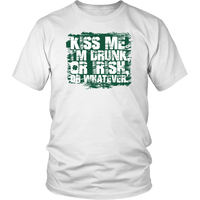 Load image into Gallery viewer, Designs by MyUtopia Shout Out:Kiss Me I&#39;m Drunk, Irish or Whatever T-shirt,White / S,Adult Unisex T-Shirt
