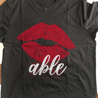 Load image into Gallery viewer, Designs by MyUtopia Shout Out:Kissable Valentines Day Humor Adult Unisex T-Shirt
