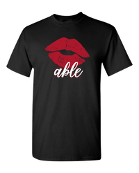 Load image into Gallery viewer, Designs by MyUtopia Shout Out:Kissable Valentines Day Humor Adult Unisex T-Shirt,S / Black,Adult Unisex T-Shirt
