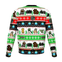 Load image into Gallery viewer, Designs by MyUtopia Shout Out:Kitten Wars Ugly Christmas Style Fashion Premium Sweatshirt
