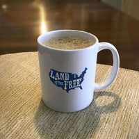 Load image into Gallery viewer, Designs by MyUtopia Shout Out:Land of the Free in US Map Ceramic Coffee Mug
