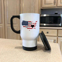 Load image into Gallery viewer, Designs by MyUtopia Shout Out:Land That I Love Stainless Steel Travel Coffee Mug w. Twist Close Lid
