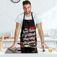 Load image into Gallery viewer, Designs by MyUtopia Shout Out:Last Time I Grilled Hardly Anyone Got Sick, Funny BBQ Grilling Apron
