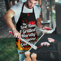 Load image into Gallery viewer, Designs by MyUtopia Shout Out:Last Time I Grilled Hardly Anyone Got Sick, Funny BBQ Grilling Apron
