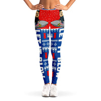 Load image into Gallery viewer, Designs by MyUtopia Shout Out:Let It Blow Christmas Themed Political Humor Ladies Fashion Leggings
