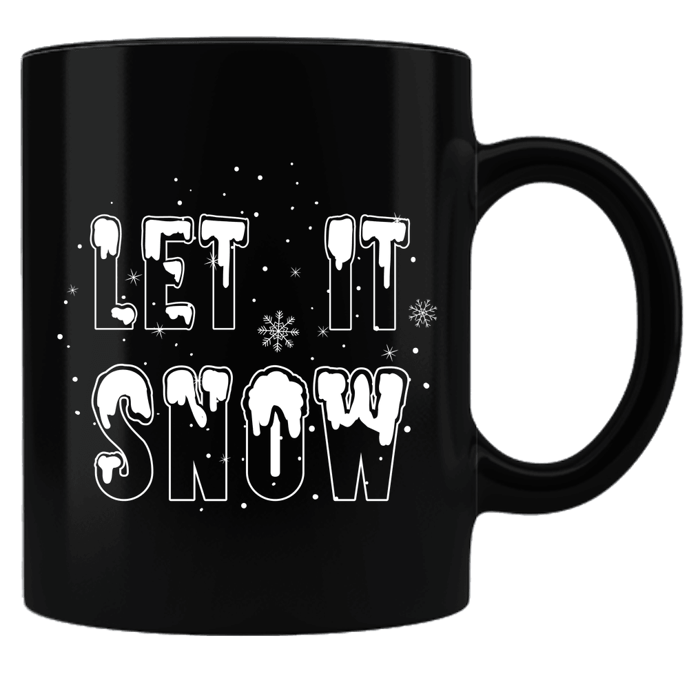 Designs by MyUtopia Shout Out:Let It Snow Ceramic Black Coffee Mug,Default Title,Ceramic Coffee Mug