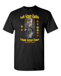 Load image into Gallery viewer, Designs by MyUtopia Shout Out:Let Your Faith Be Bigger than Your Fear Adult Unisex T-Shirt,S / Black,Adult Unisex T-Shirt
