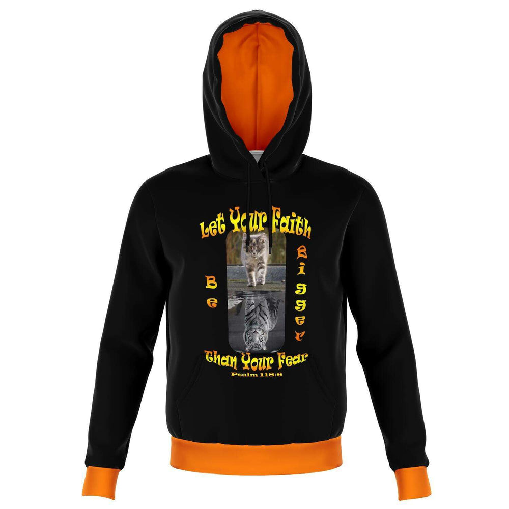 Designs by MyUtopia Shout Out:Let Your Faith Be Bigger Than Your Fear Fashion Hoodie,XS,Fashion Hoodie - AOP