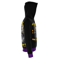 Load image into Gallery viewer, Designs by MyUtopia Shout Out:Let Your Faith Be Bigger Than Your Fear Fashion Hoodie Purple Trim
