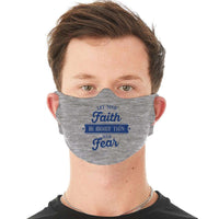 Load image into Gallery viewer, Designs by MyUtopia Shout Out:Let Your Faith be bigger than your Fear Psalm 118:6 Fabric Face Covering / Face Mask
