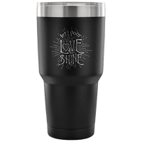 Load image into Gallery viewer, Designs by MyUtopia Shout Out:Let Your Love Shine Engraved Insulated Double Wall Steel Tumbler Travel Mug,Black / 30 Oz,Polar Camel Tumbler
