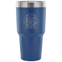 Load image into Gallery viewer, Designs by MyUtopia Shout Out:Let Your Love Shine Engraved Insulated Double Wall Steel Tumbler Travel Mug,Blue / 30 Oz,Polar Camel Tumbler
