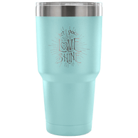 Load image into Gallery viewer, Designs by MyUtopia Shout Out:Let Your Love Shine Engraved Insulated Double Wall Steel Tumbler Travel Mug,Light Blue / 30 Oz,Polar Camel Tumbler
