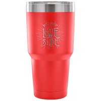 Load image into Gallery viewer, Designs by MyUtopia Shout Out:Let Your Love Shine Engraved Insulated Double Wall Steel Tumbler Travel Mug,Red / 30 Oz,Polar Camel Tumbler
