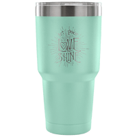 Load image into Gallery viewer, Designs by MyUtopia Shout Out:Let Your Love Shine Engraved Insulated Double Wall Steel Tumbler Travel Mug,Teal / 30 Oz,Polar Camel Tumbler
