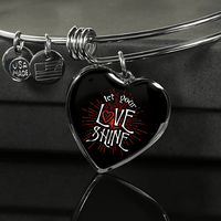 Load image into Gallery viewer, Designs by MyUtopia Shout Out:Let Your Love Shine Heart Bangel
